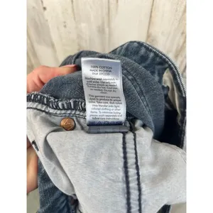 Pacsun Blue High-waisted Frayed Hem Classic Mom Jeans Size 28 100% Cotton thumbnail 11