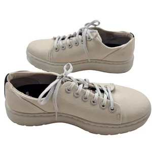 Dr. Martens Dante Canvas Low-top Sneakers Parchment Beige Women’s 7 Men 6 LA004 thumbnail 4