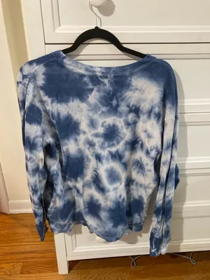 Vans Blue Tie Die Long Sleeve thumbnail 2