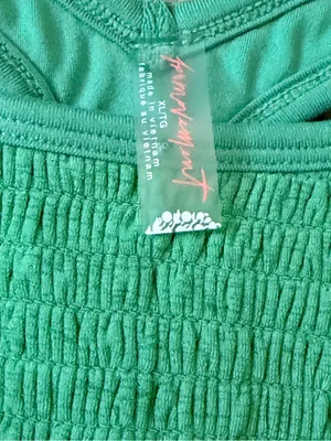 Free People Fp Movement Smockin’ Hot Green Crop Top Xl 💚 thumbnail 12