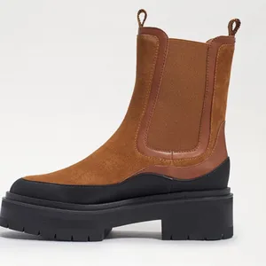 Sam Edelman Tan and Black Lulia Boots thumbnail 4