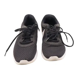 Nike Tanjun Womens 8.5 Running Shoes Black White Low Top Mesh Good thumbnail 4