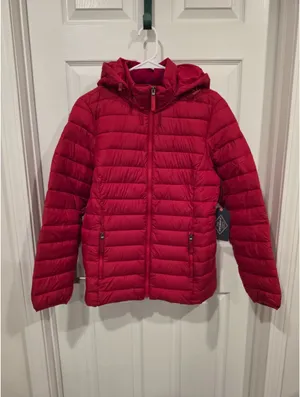 NWT Rumba Red St. Johns Bay Lightweight Puffer Jacket-Women-Size-M thumbnail 2
