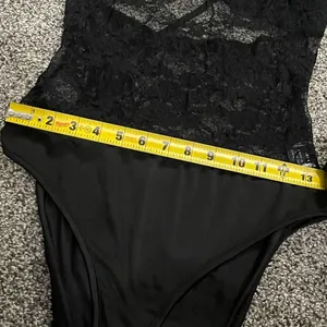 Shein black lace bodysuit L thumbnail 11