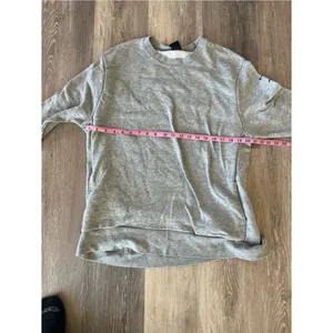 Nike Dri-FIT Gray Crewneck Sweatshirt Womens XL Just Do It Sleeve Pullover Top thumbnail 12