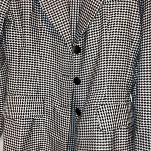 Vintage Alyn Paige houndstooth blazer sz M EVC thumbnail 2