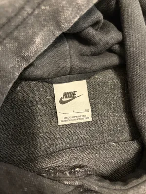 Nike Women's Grey/Black Acid Wash Hoodie thumbnail 4