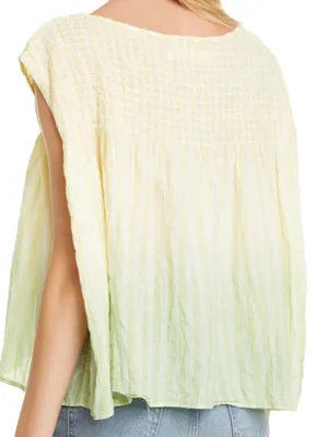 We The Free Little Bit Of Something Citron Ombre Oversized Top thumbnail 2