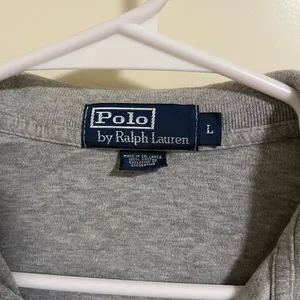 Polo Ralph Lauren Men's Polo Shirt Large Grey Short Sleeve Pony Logo Classic Fit thumbnail 3