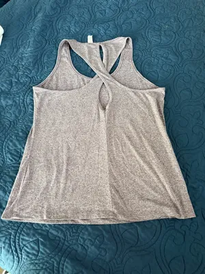 MARIKA Super Soft Thin Keyhole Racerback Mauve Purple Pink Tank Top Size Medium thumbnail 2