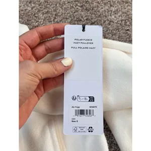 Alo Yoga Polar Fleece Hazy Pullover - Ivory thumbnail 4