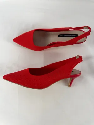 French Connection Viva Slingback Kitten Heel in Red Size 6.5 thumbnail 3
