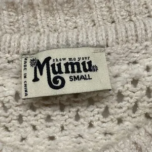 Show Me Your Mumu Sweater Womens small Jax Pullover Cream de‎ la cream thumbnail 4