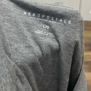 Y2k Aeropostale Heather Gray Top with Pink Lettering thumbnail 5
