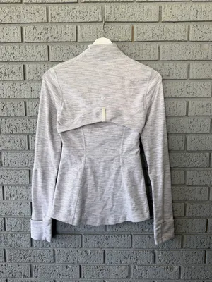 Lululemon Define Jacket Light Grey Size 4 thumbnail 7
