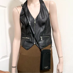 KATE SPADE NY Spencer Black Saffiano Leather Crossbody Phone Case thumbnail 11