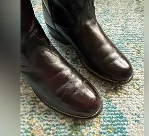 Vintage Laredo dark brown mid western cowboy boots, size 6.5 thumbnail 14
