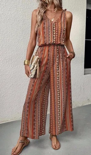 CUPSHE Molten Glow Boho Jumpsuit thumbnail 1