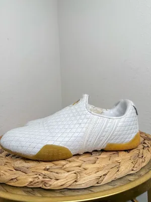 Adidas Chen Tao Sneakers Y2K Leather Quilted shoe Slip-On Quilt Taekwondo White thumbnail 4