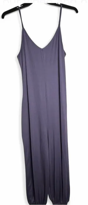 Ellie and Kate Jumpsuit Women Size Large Barrel Leg Full Length purple. thumbnail 1