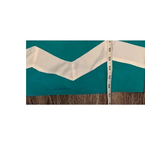 YA Los Angeles‎ Chevron Mini Dress Green White Medium Striped Summer Party thumbnail 5