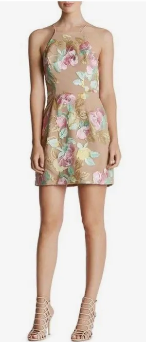 Dress The Population Lucy Embroidered Mini Dress thumbnail 1