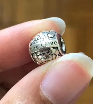 Sterling Silver Diamond Charm thumbnail 1