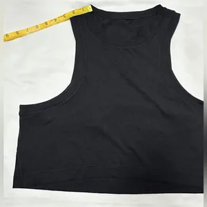 Lululemon Open-Back Cropped Training Tank Top - Black - 8 thumbnail 10