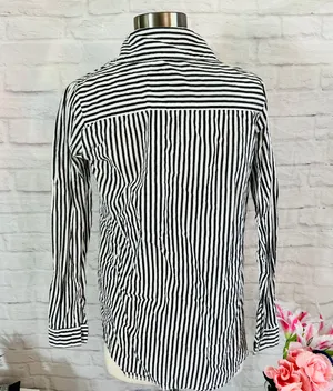 Nova Sky Striped Button Up Top thumbnail 7