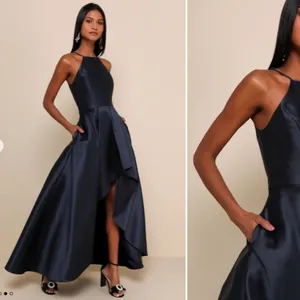 LULU's Prom Wedding Chic Special Event Sexy High Low Hem Dress • Large NWOT thumbnail 2