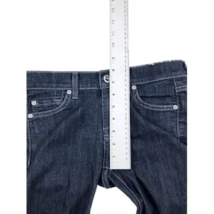 7‎ For All Mankind 7FAM Gwenevere Dark Wash Skinny Jeans Size 24 thumbnail 3