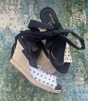 Y2K Té Casan G’auluce Seldi limited edition polka dot espadrilles, size EU 37 thumbnail 1