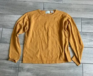 Women's Crewneck Sweater in Mustard Yellow thumbnail 1