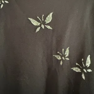 VIRGO 2 90s Vintage Y2K Vintage Black Mesh gown with Sparkly Butterflies Size 8 thumbnail 2