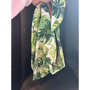 Tropical Monstera Leaf Print Knot Headband Green White Botanical Hair‎ Accessory thumbnail 4