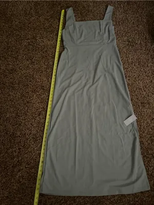 Cupshe Dusty Blue Square Neck Maxi Dress thumbnail 7