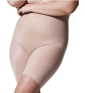 Spanx SPANXshape Invisible High-Waisted Mid-Thigh Short 10233R Champagne Beige L thumbnail 1