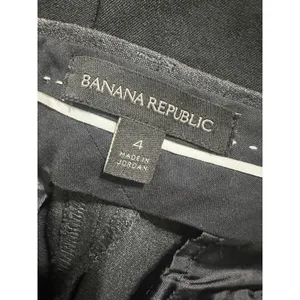 Banana Republic Sloan Slim Ankle Pants Gray Black Tuxedo Side Stripe Womens‎ 4 thumbnail 6