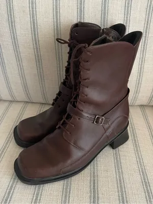 Naot Empire Leather Victorian Corridor Prairie Lace Up Square Toe Boots 39 US 8 thumbnail 2