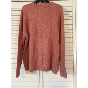 National Pink Knit Button Front Cardigan‎ Sweater Women's 1X Textured thumbnail 3