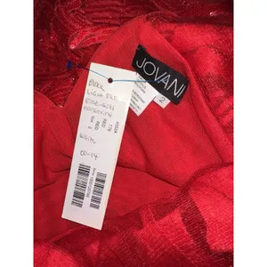 JOVANI 4552 Red Embellished Deep V-Neck Cocktail Dress Size 2 NWT Prom Party thumbnail 12