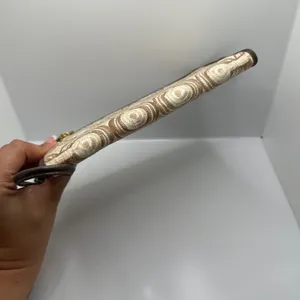 COACH Brown Aud Tan Optic Swirl Wallet Wristlet thumbnail 3