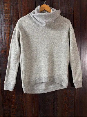 Abercrombie & Fitch Women’s Gray Fleece Sweater Pullover XS thumbnail 5