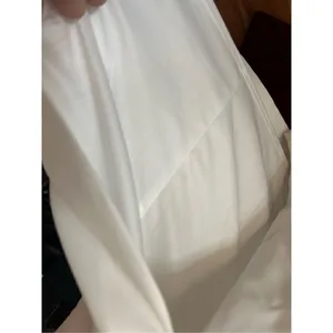 Zara sexy white long dress size medium stretch with cutout on the back thumbnail 5