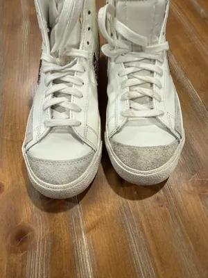 Nike Blazer Mid'77 White Grey Snake Sail Beige DA8736-100 Women's Size 8.5 thumbnail 5