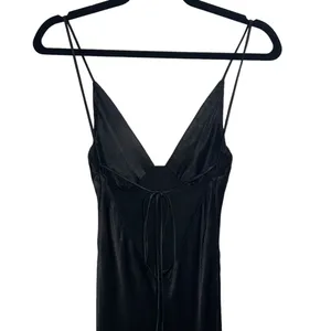 NEW NWT Bec + Bridge Ren Split Satin Maxi Dress Black thumbnail 8