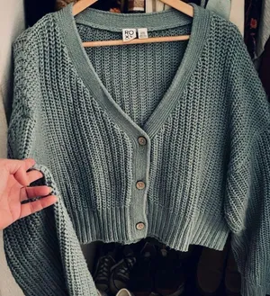 ROXY knit Boxy Sage sweater Sz XL thumbnail 1