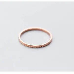 NEW 18k/.925‎ Rose Gold Dainty Stacking Midi Pinky Knuckle Ring thumbnail 13