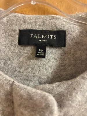 Talbots Striped Wool Blend Coat thumbnail 3