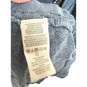 Free people sequin embellished‎ blue tunic thumbnail 6